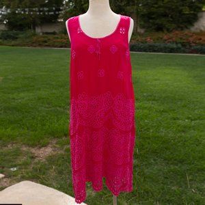 Johnny Was Fuchsia Tunic Dress